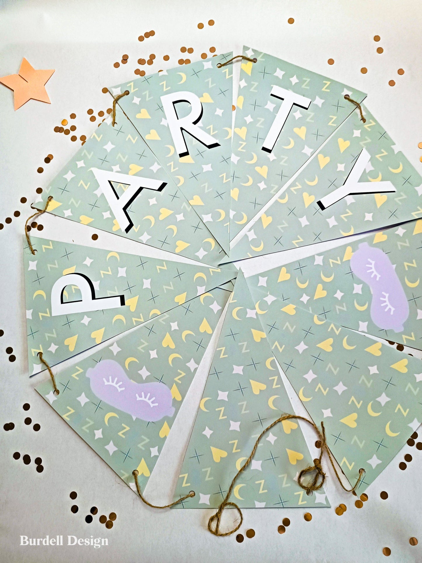 Slumber Party | Party Bunting | Sleep Over Party | Slumber Party Decor | Party Decoration | Girls Slumber Party |