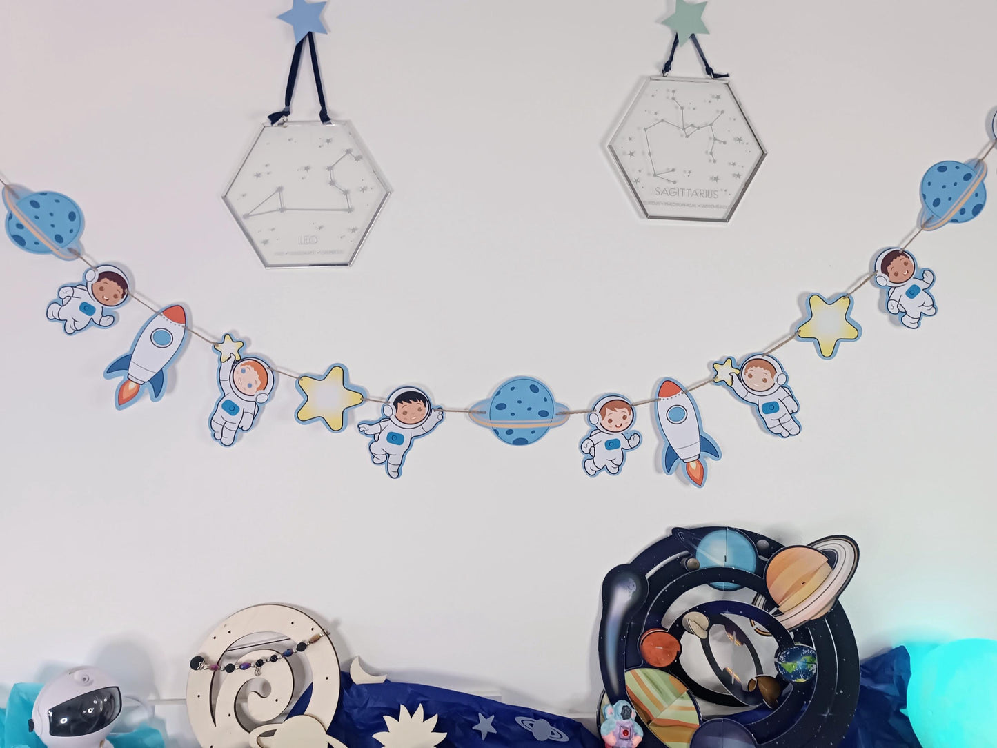 Astronaut Bunting | Space Party | Birthday Garland | Space Party Decoration | Astronaut Party | Space Bunting |