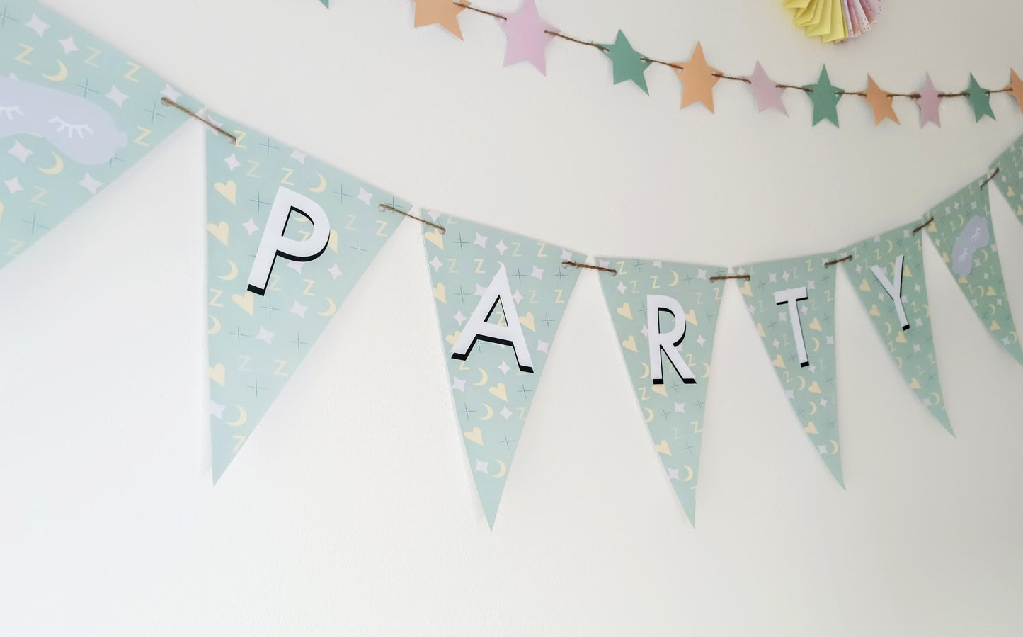 Slumber Party | Party Bunting | Sleep Over Party | Slumber Party Decor | Party Decoration | Girls Slumber Party |