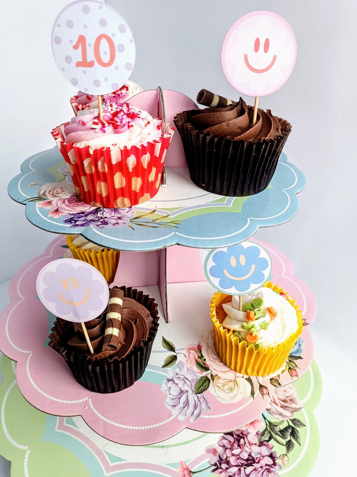 Cupcake Toppers | Party | Birthday | Circle Cupcake Toppers | Cupcake Decoration | Pastel Party | Pastel Party Decoration |
