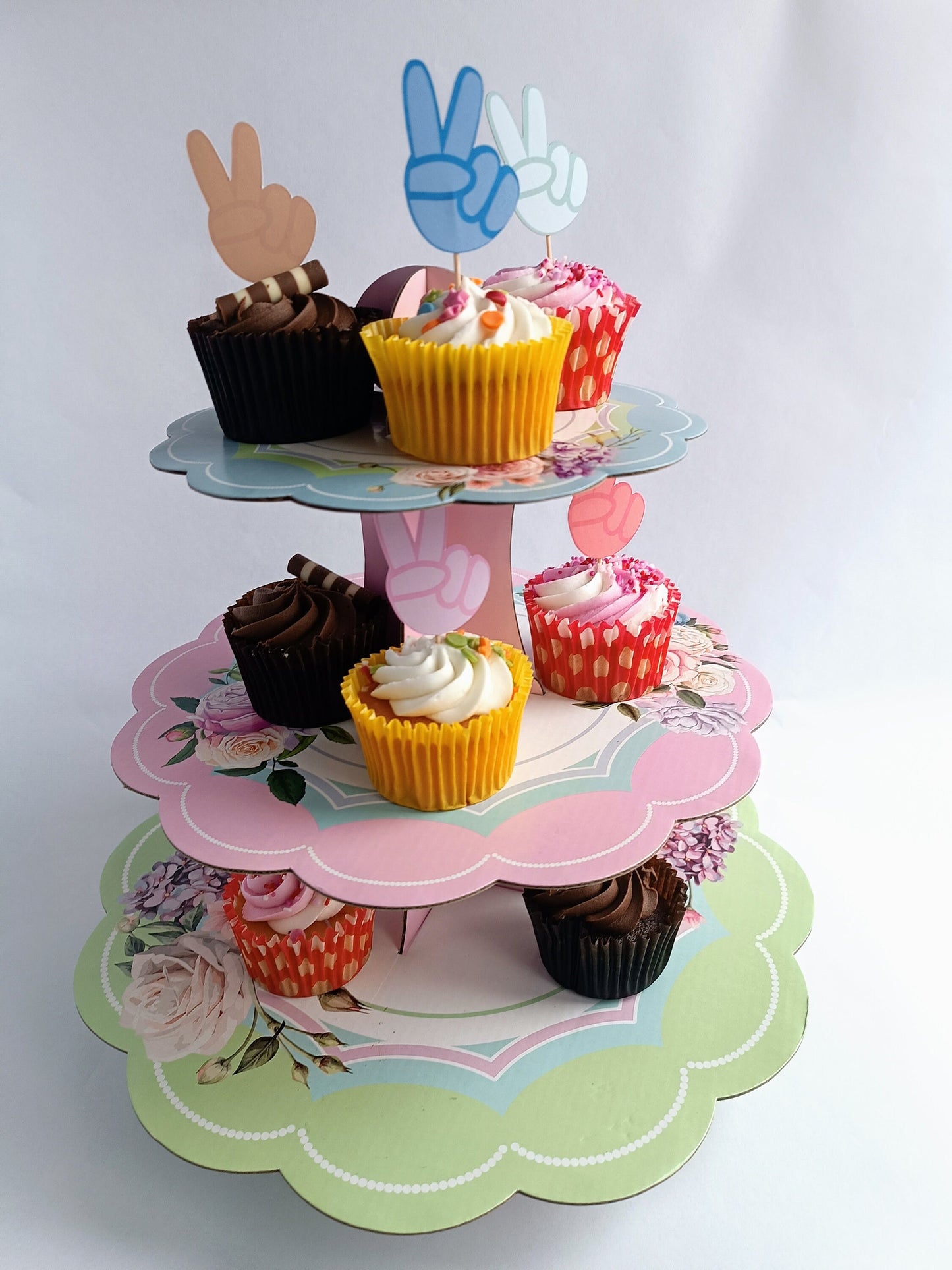 Peace Cupcake Toppers | Party | Birthday | Cupcake Toppers | Cupcake Decoration | Pastel Party | Pastel Party Decoration |