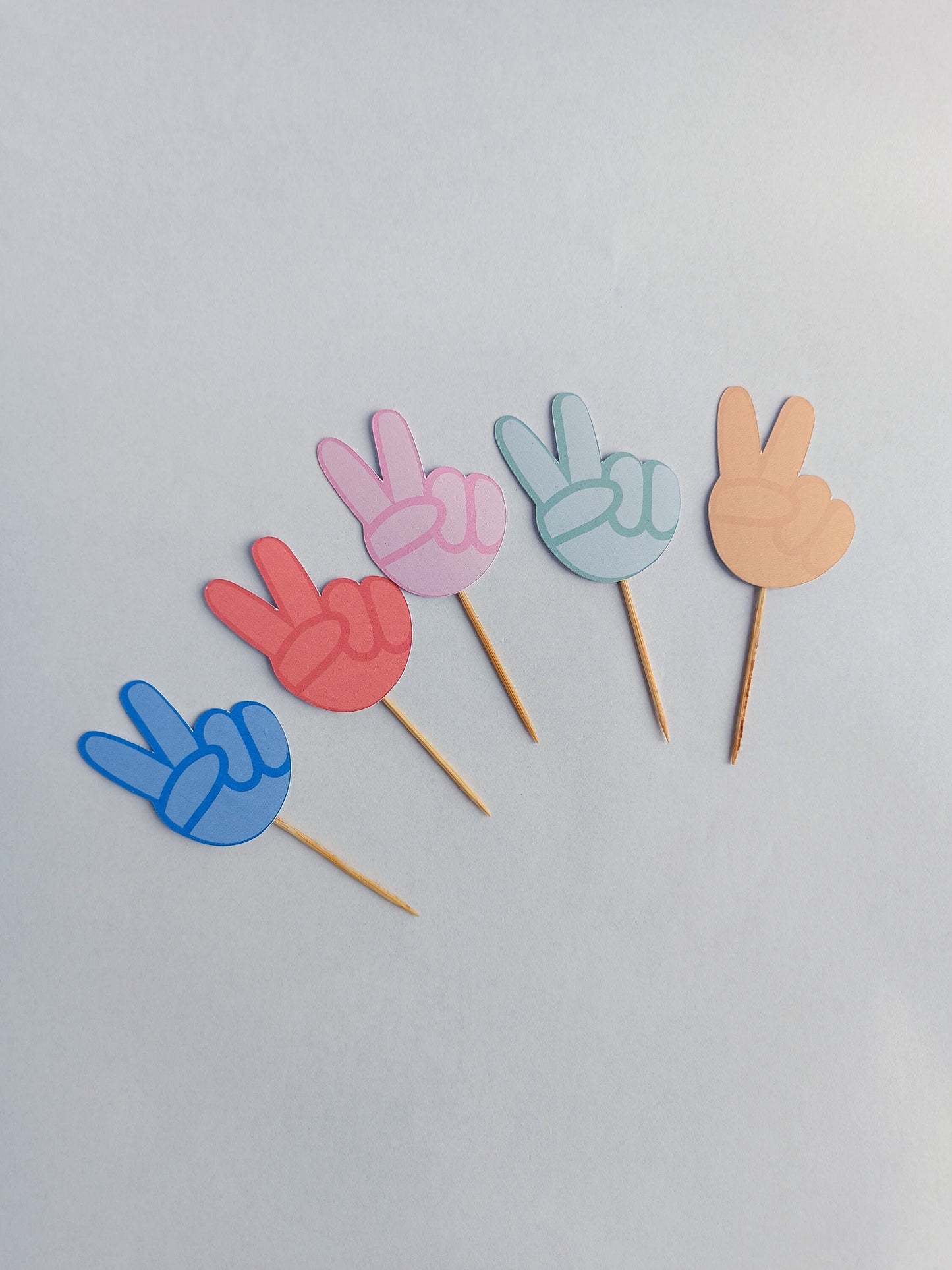 Peace Cupcake Toppers | Party | Birthday | Cupcake Toppers | Cupcake Decoration | Pastel Party | Pastel Party Decoration |