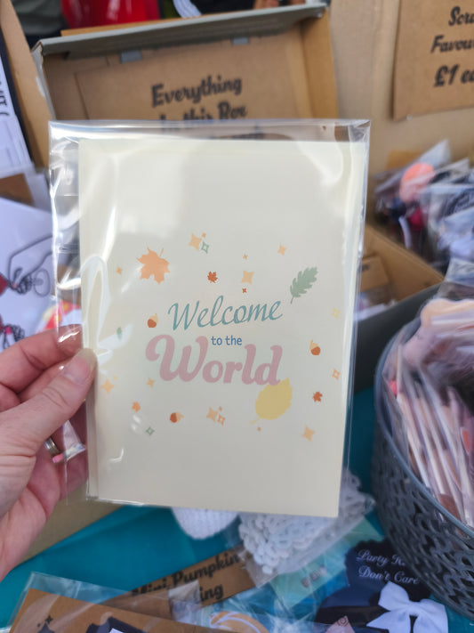 Flash Sale - Welcome to the world Card - £1